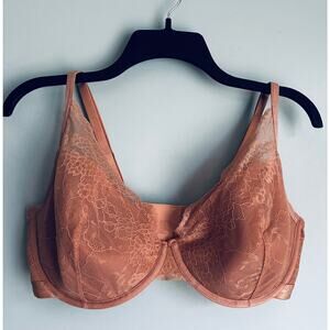 Soma Lightest Lift Bra Lace Plunge 40DD Beige